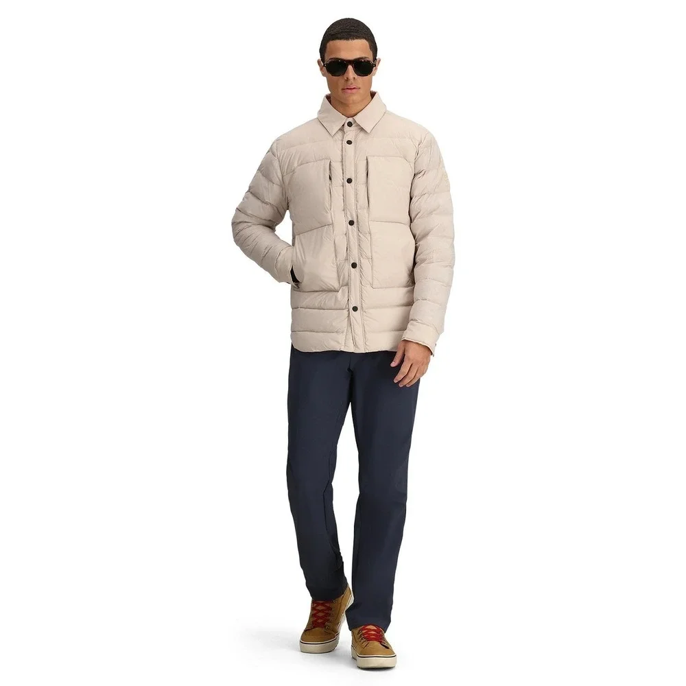 Obermeyer® (Men's LARGE) Explorer™ Down Shirt Jacket in Cement - $249